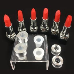 9 PCS Silicone Lipstick Mold with Metal Ring and Stand Set Simple DIY Making Cosmetic Mold Crafts Tool Easy to Use