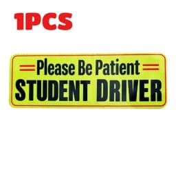 Student Driver Magnet for Car New Drivers Sticker Safety Warning Reflective Novice Driver Sticker Please Be Patient Student 1/3P