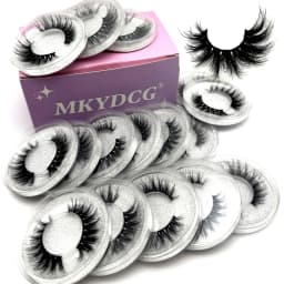 16 Pairs 3 Styles Wispy Faux Mink False Eyelashes Mixed Dramatic Thick Curled Fluffy Strip Lashes Multipack for Eyes Makeup Sets