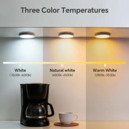 Small USB Power Round LED Night Light Button Switch LED Puck Ceiling Lights Reading Night Lamp Three Light Colors Available