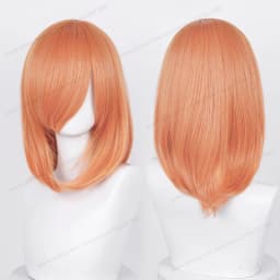 Anime 40cm Medium Basic Synthetic Bang Blond Cosplay Wig Black White Red Pink Green Brown Gold Blue Women Heat Resistant Hair