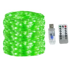 5M/10M/20M/30M USB 8Modes Remote Copper Wire LED Waterproof String Fairy Light for Xmas Party New Year Christmas Decoration