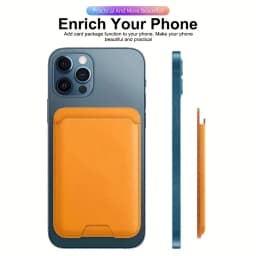 Luxury PU Magnetic Card Holder for iphone 17 16 15 14 13 12 18 Pro Max Case Magnetic Card Slot Wallet Phone Case Handy Cover