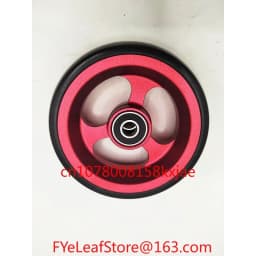 Aluminum Alloy Bearing Hole Diameter 8mm 1 Pair Wheelchair Accessories with Bearings 4-inch Universal Wheel PU Solid Wheel