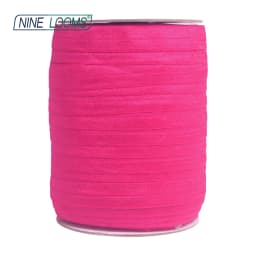 NINE LOOMS Plain Shiny Fold Over Elastics FOE 5/8" 15mm Spandex Band Tape Hair Tie Headband DIY Sewing Trim 50 100 Yard by Spool
