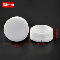 5~100Pcs 13mm~114mm White Round Plastic Blanking End Caps Chair Legs Tube Pipe Inserts Plug Bung Dust Cover Furniture Parts