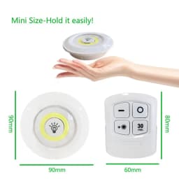 LED Light COB Under Cabinet Light Night Light Wireless Remote Control Dimmable Wardrobe Lamp 5W Super Bright Closet Lighting
