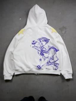 Jojo Bizarre Adventure Patchwork Zip Up Hoodies Men Oversized Embroidery Hoodie Hip Hop Couples Harajuku Y2k Street Sweatshirt