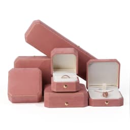 New Octagonal Jewelry Organizer Box for Earrings Ring Pendant Necklace Bracelet Storage Flannelette Vintage Gift Packaging Box