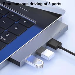 KEBIDUMEI USB Hub 4 Ports USB Type C to USB 3.0 Hub 5Gbps Transfer OTG Adapter Splitter for PC Laptop MacBook Pro USB C Hub