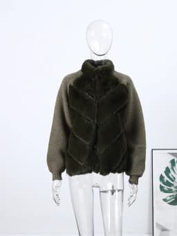Casual Faux Fur Patchwork Women Jacket Elegant Design Sense Long Sleeves Female Coat 2025 Autumn Winter Fashion Lady Streetwear