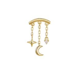 AIDE 1 Piece 925 Sterling Silver Spare Parts Chains Part For Stud Earring Piercing Hoops Drop Earring Women Fine Jewelry Gift