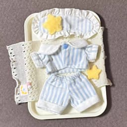 Only Clothes For 20cm Doll Sleepwear Fluffy Detachable Chest Star Striped Ruffled Suitable For Plush Collectors Edge Sleepwear