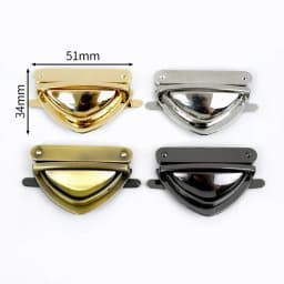 2Pcs Metal Bag Lock Buckles Turn Twist Locks for Women's Handbag Shoulder Bags Closure Latch Clasp DIY Hardware Accessories