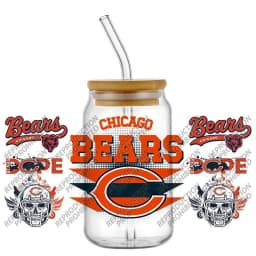 Waterproof Scratch Resistant 3D UV DTF Cup Wraps Vintage American Rugby Cold Transfer Stickers for 16oz Libbey Glass