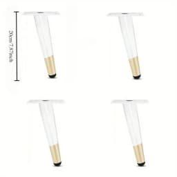 4pcs Coffee Table Support Desk Chairs Nightstands DIY Furniture Metal Legs Adjustable Furniture Table Legs for Sofa TV Cabinet