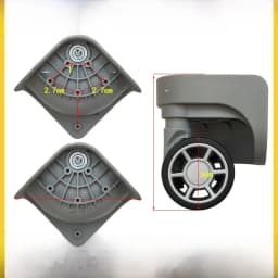 Universal Luggage Wheel Replacement Parts Quiet Universal Spinner Wheels Repair for Suitcase Password Box Shock Absorption