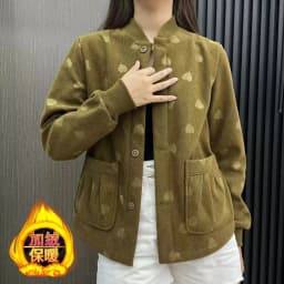 Autumn Winter Fleece Lined Baseball Jacket Loose Slimming Fashionable Versatile Women's Cotton Jacket Korean Style Commute