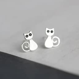 Silver Plated Creative Ear Hole Earrings for Women Prevent Korean Style Stud Earrings Allergy Earrings Fine Jewelry Accessories