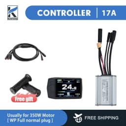 36V/48V 15-30A Waterproof KT Controller for Electric Bike with Light Function for Kunteng Ebike Accessories with Tf01u Display