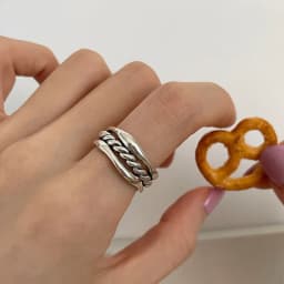 925 Sterling Silver Sanding Face Adjustable Rings For Women Ladies Elegant Luxury Quality Jewelry Accessories Jewellery