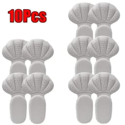 New Sponge Heel Cushion Back of Inserts Heel Protectors Shoe Pads for Shoe Too Big Soft Mesh Heel Grips Shoes Insoles 2 in 1