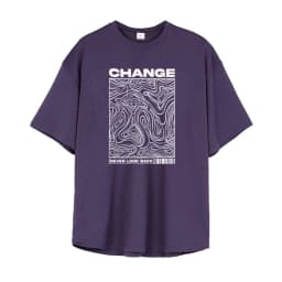 Change Never Look Back Print Oversized T-Shirt Gym Bodybuilding Muscle Short Sleeve Tops Mens Sport Fitness Mesh Quick Dry Shirt