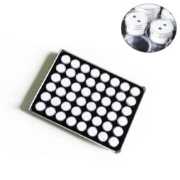 Loose Diamond Gemstone Display Case White Foam Round Gems Holder Jar Insert Gem Stone Pendant Beads Storage Liner Organizer Tray