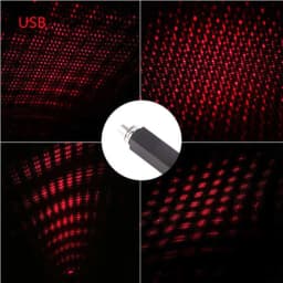 Portable Mini Decorative Lamp LED USB Adjustable Wedding Car Interior Ceiling Decor Roof Star Projector Projection Night Light