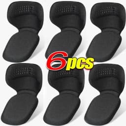 6pcs Heel Pads for Shoes Too Big Adjust Size Sponge Heel Protector Stickers High Heels Pain Relief Inserts Foot Insoles Women