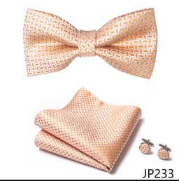 Great Quality Silver Office Butterfly Hanky Cufflink Set Bowtie For Men Geometric Hombre Formal Clothing