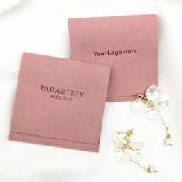 100pcs Microfiber Velvet Jewelry Presents Bag Custom Logo Earrings Ring Necklace Bracelet Tarot Storage Bags Wedding Gift Pouch
