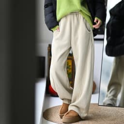 MICOCO K2221C Korean version of casual simple and fluffy loose all-in-one slim elastic high waist banana sweatpants