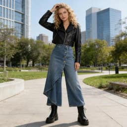 Y2KPants Spring Summer Fashion Long Solid Color Casual Buckle Loose Wide Leg Pants Women Trousers Faux Denim