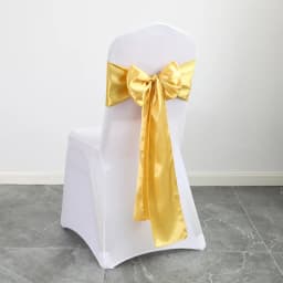 Wedding Decoration Chair Satin Sash Bow Tie Self-Tie 10 Pieces Per Lot Plain Solid Colour Birthday Party Festival Hotel Holiday