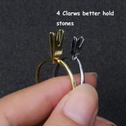 Adjustable Round Diamond Tweezers Four-Claw Gemstone Claw Wedding Ring Try-On Tool Stone Diamond Jewelry Tweezer