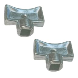 2pcs Radiator Exhaust Valve Key Square 5×5mm Radiator Accessories Zinc Alloy Material Socket For Standard Heating Valves