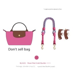 HAVREDELUXE Bag Strap For Longchamp Mini Bag Modified Strap Rope Free Punching 78cm Shoulder Strap havredeluxe