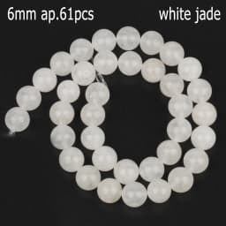 44 Types White Chalcedony Jade Agate Bead Natural Stone Rondelle Cube Faceted Loose Beads for Jewelry Making Bracelets Accessory