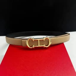 New Women's Belt Elegant Gold Letter Buckle Suitable For Daily Decoration Fashionable Belt Female