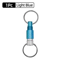 Dual Split Detachable Keychains Key Ring Quick Release Portable Metal Key Holder For Handy Outdoor Tool Accessories Mini Buckle