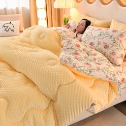 KDJEIKZ Microfiber Is Thickened by 3D Beanie Velvet to Protect the Warm Winter Blanket by Single Double Fall and Winter
