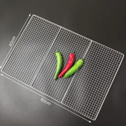 Stainless Steel 304 Food Grade 15-70CM Rectangle BBQ Barbecue Grill Wire Grid Mesh Net