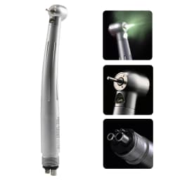 KAVO Style Dental E-generator LED Fiber Optic Turbine /No-LED Push Button High Speed Handpiece 4 Hole Burr US Stock / Burs