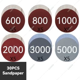 3/4/5/6 inch Car Detailing Polishing Buffing Sponge Wool Pad Headlight Restoration Sandpaper For Sanding Waxing Cleaning Washing