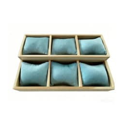 Solid Wood Three-Tiered Tray Bracelet Watch Necklace Pearl Bracelet Pillow Tray Jewelry Storage Rack