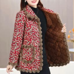 Women's Coat Cotton Jacket Padded Thickened New Winter Middle-aged Warm Parkas Large Size Fashion Single-breasted Raw Edge