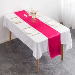 12x108 Inch Satin Wedding Table Runners for Wedding Banquet Table Decorations Bright Silk Smooth Spring Party Chair Sashes Bows