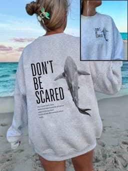 Interesting Ocean Whale Deep Water Print Womens Sweatshirt O-Neck Casual Pullover Soft Autumn Streetwear Loose Y2K Clothes