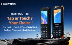 HAMTOD H6 Rugged Phone 2.83 inch Screen 3GB ROM 32GB RAM 3000mAh Battery 5MP Rear Camera 4G Android 11 Support VoLTE Cellphone